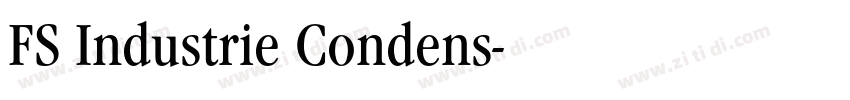 FS Industrie Condens字体转换
